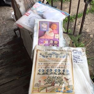Printed cross stitch kits (3)